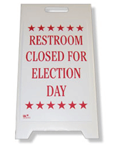 restroom closed sign