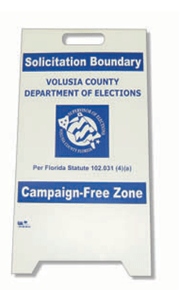 Solicitation Boundary Sign