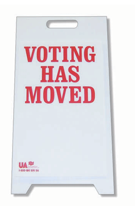 Voting Has Moved
